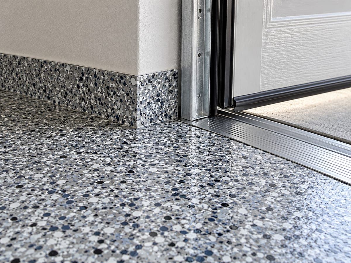 Flake floor edge and texture detail